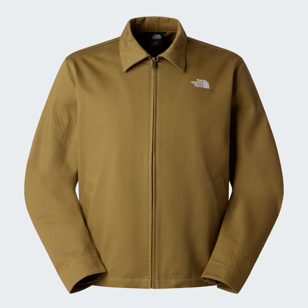 MEN'S TWILL COLLARED JACKET