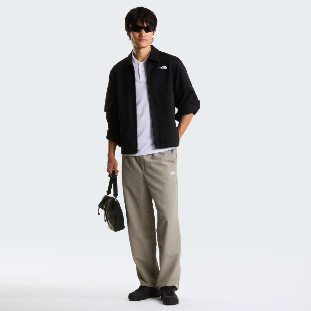 MEN'S TWILL COLLARED JACKET
