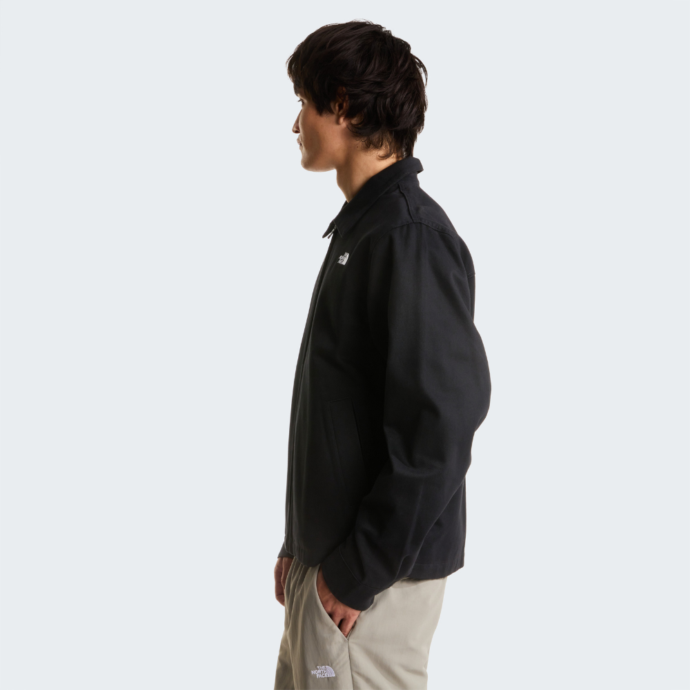 MEN'S TWILL COLLARED JACKET