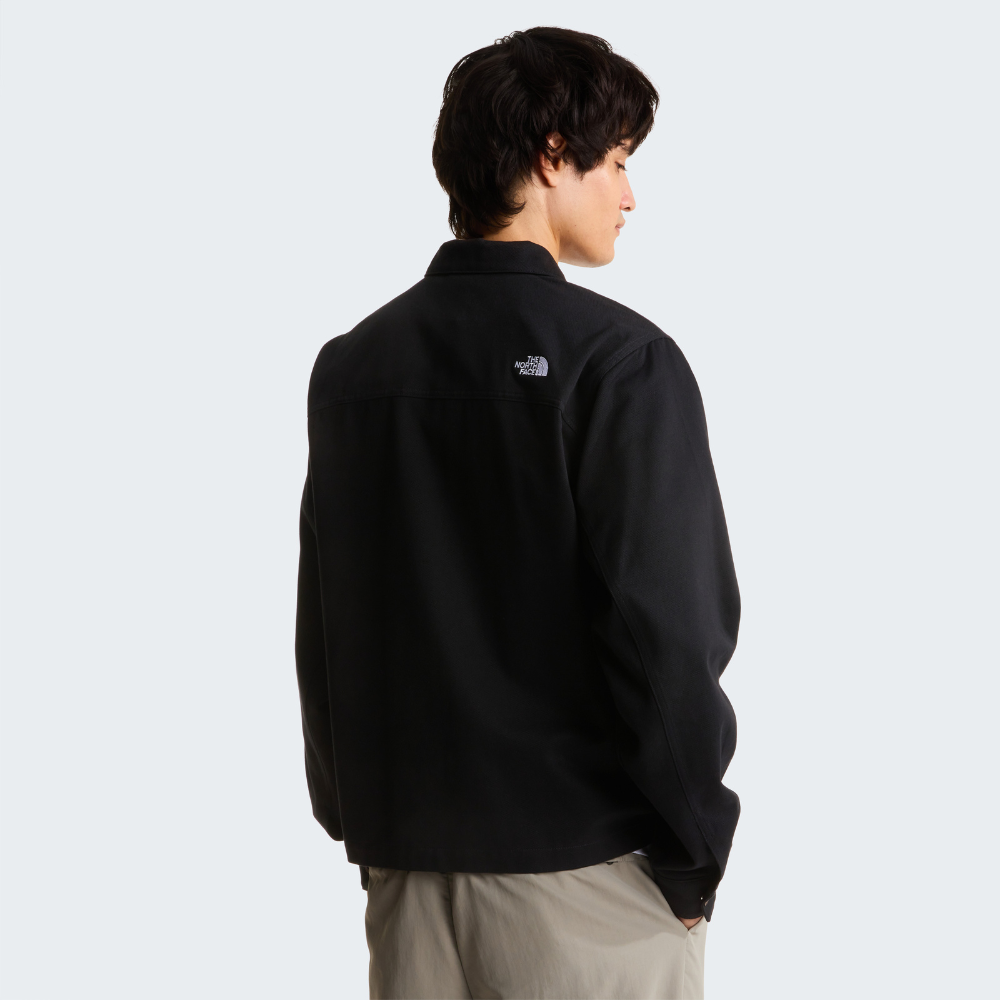 MEN'S TWILL COLLARED JACKET