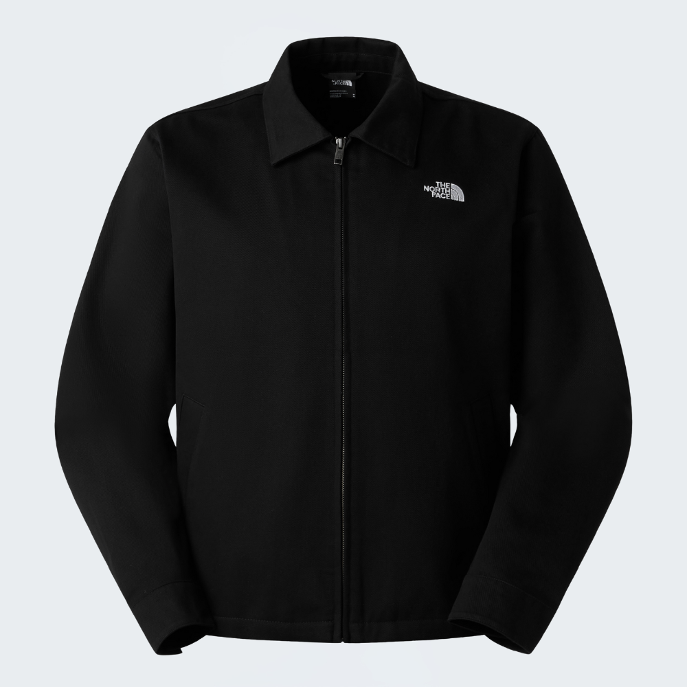 MEN'S TWILL COLLARED JACKET