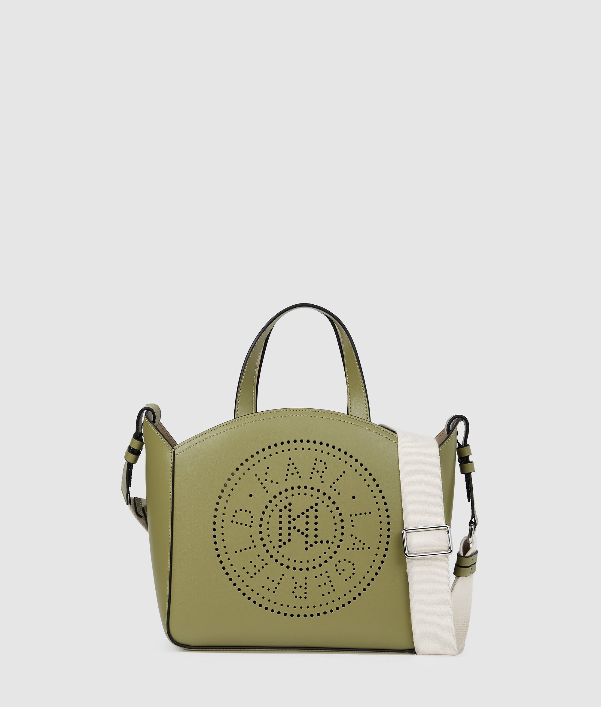 K/Circle perforated small tote bag