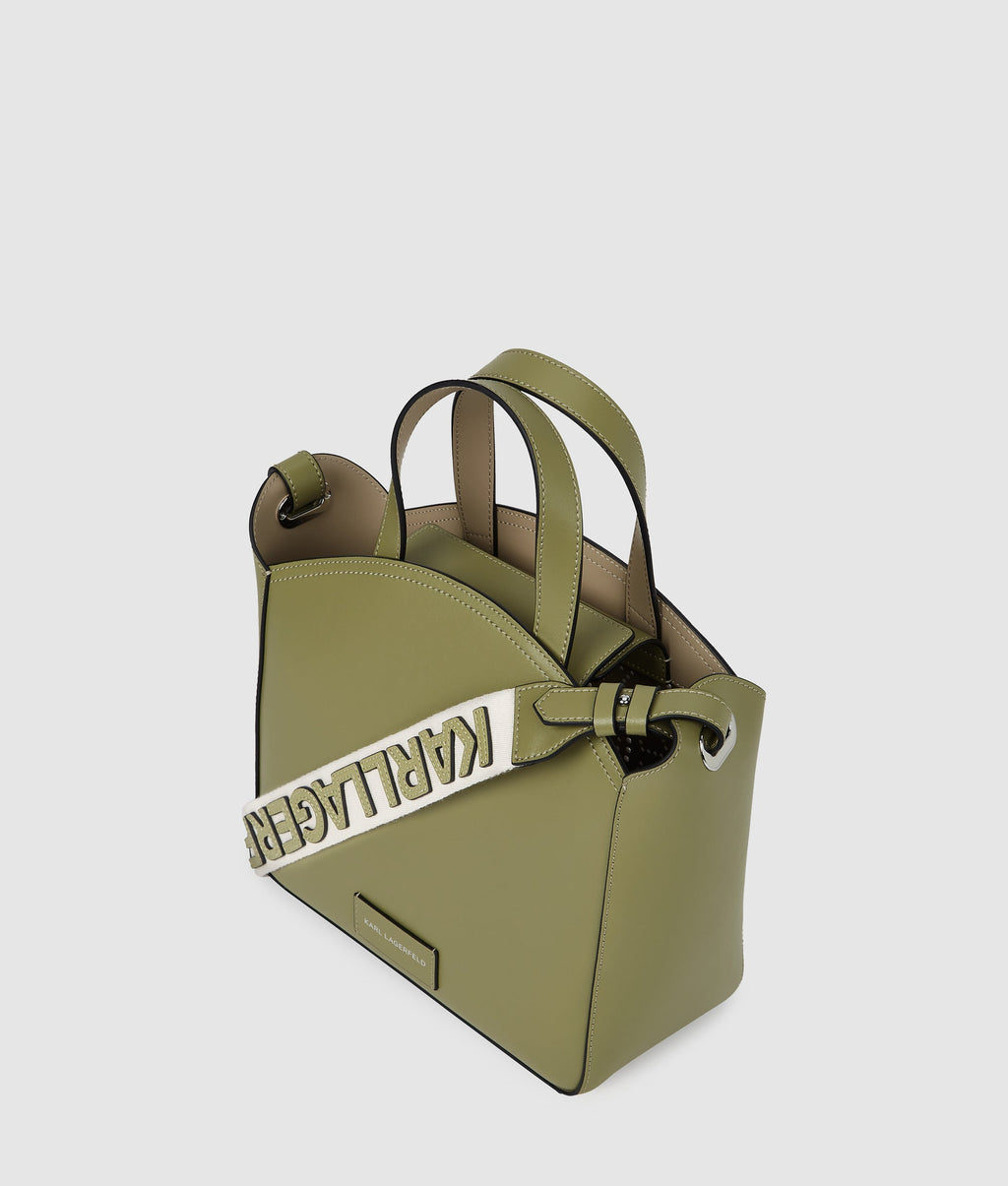 K/Circle perforated small tote bag