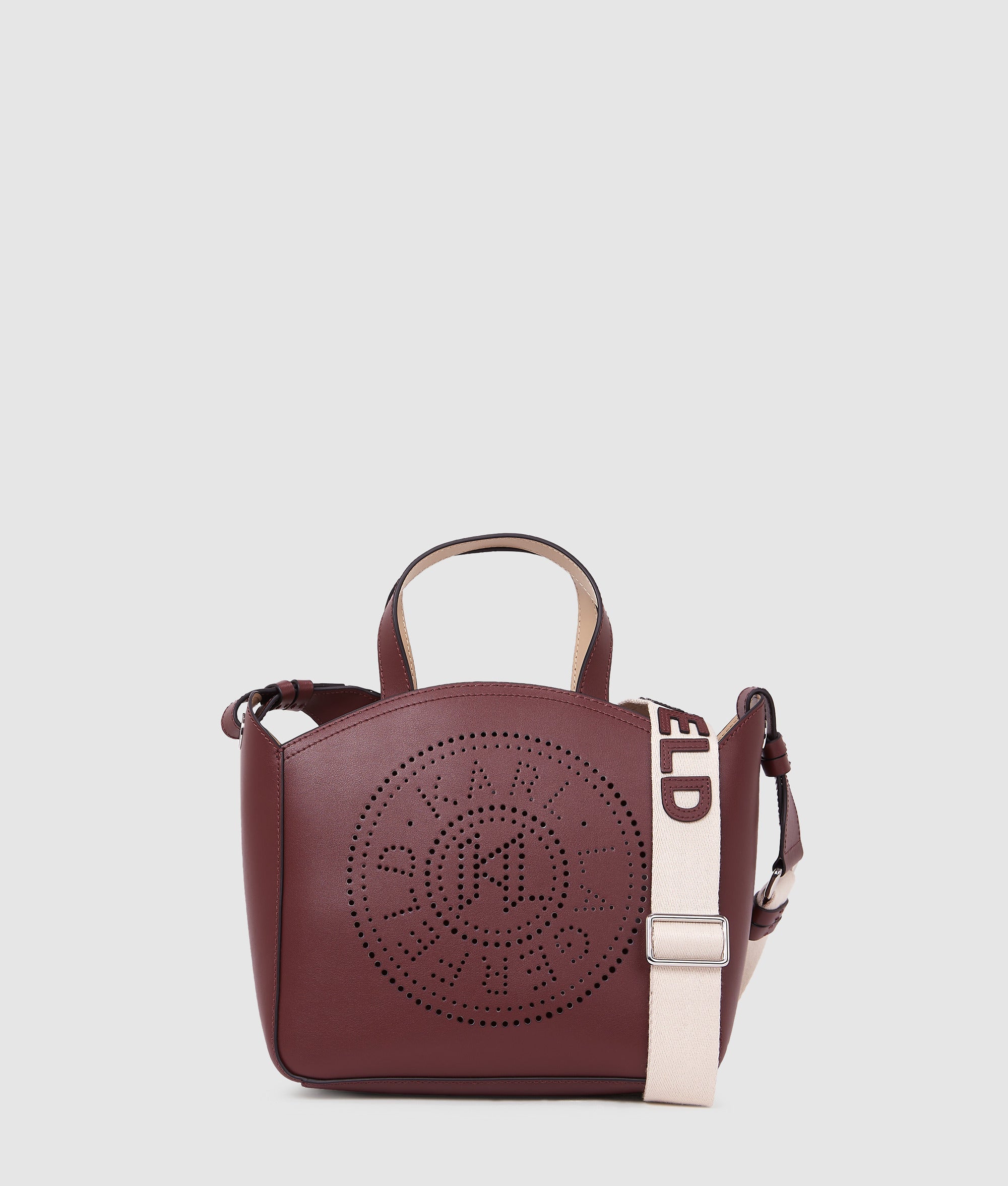 K/Circle perforated small tote bag