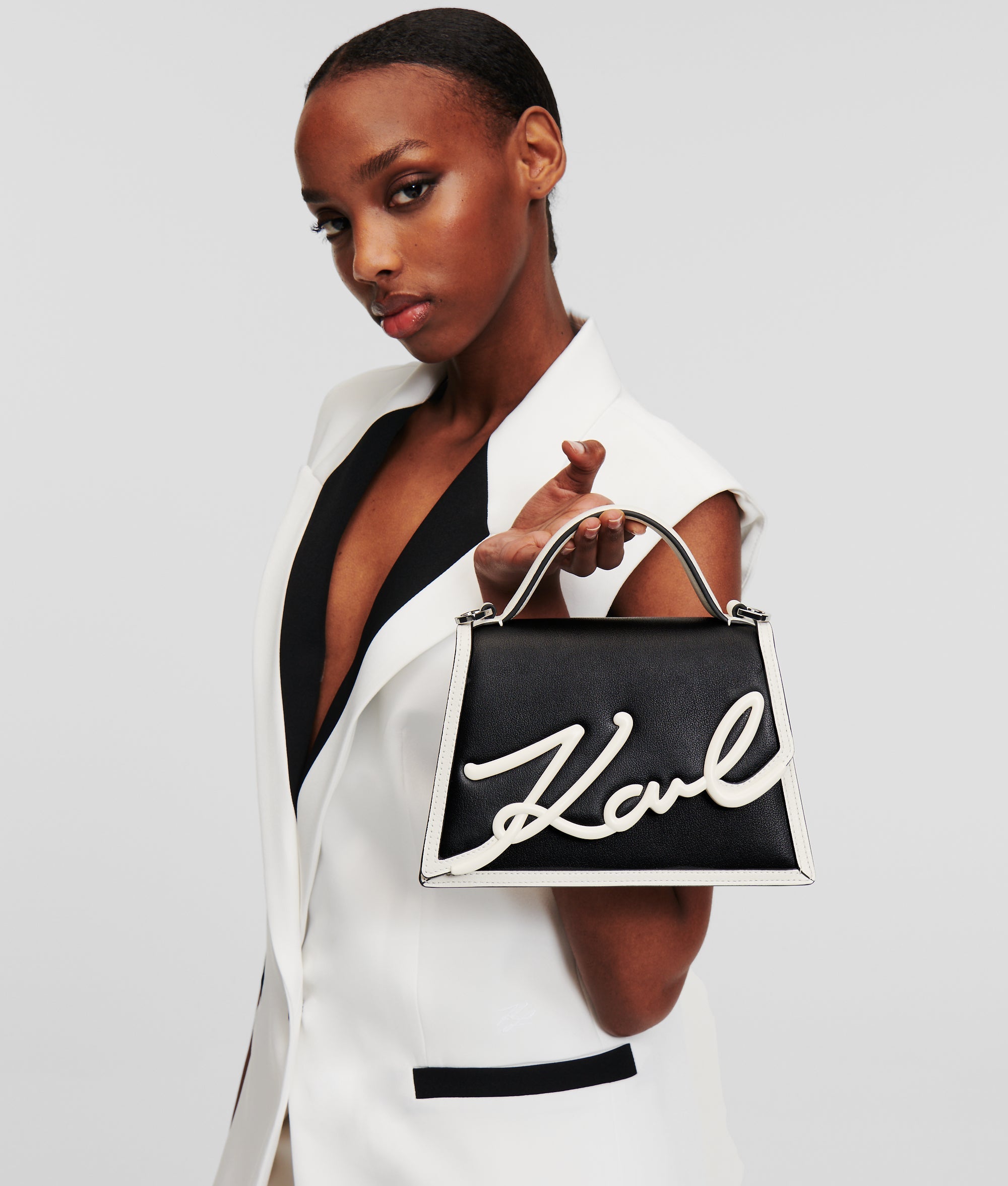 K/Signature small crossbody bag