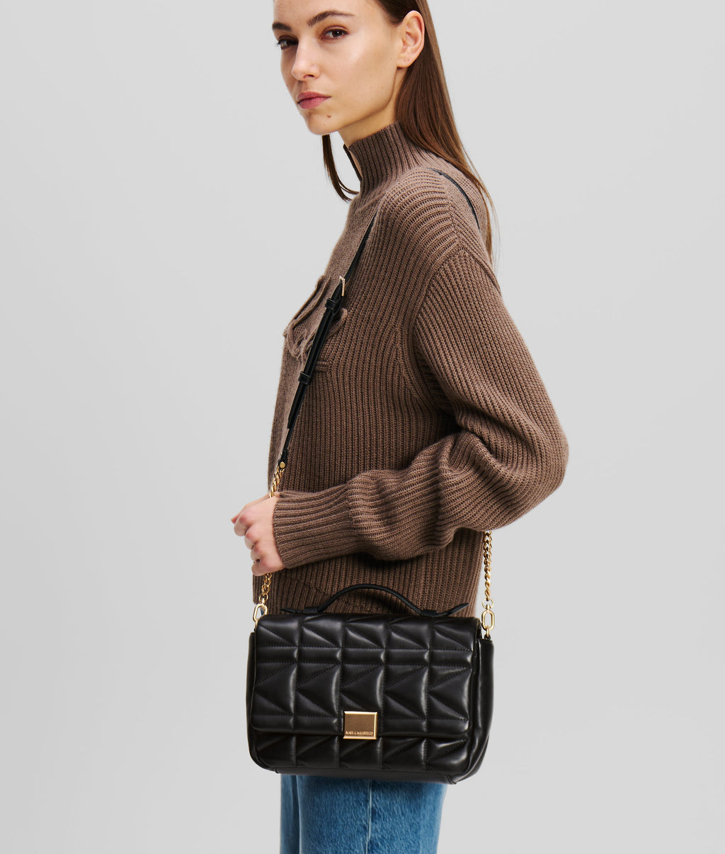 K/KUILT crossbody top handle bag