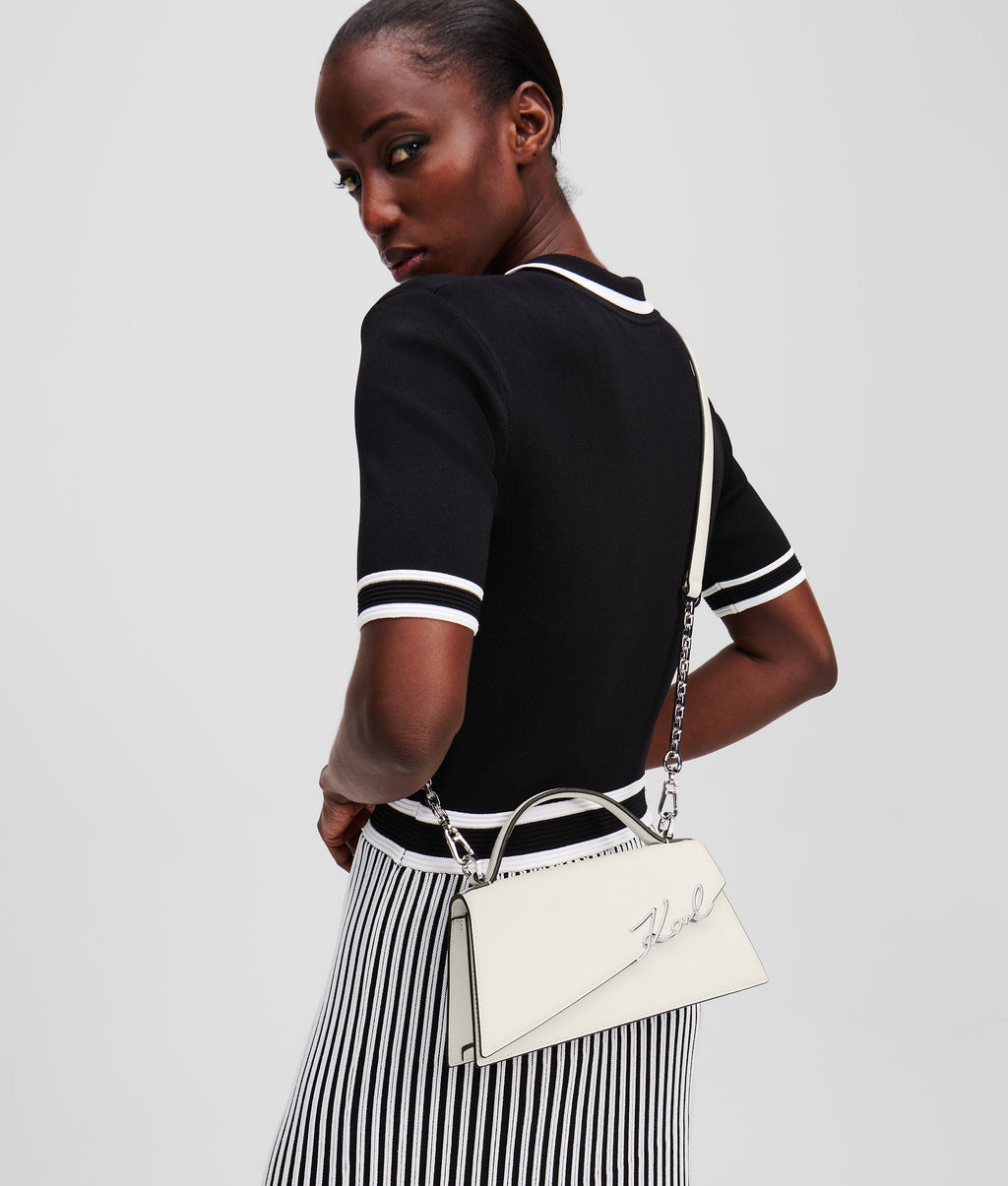 K/Signature slim crossbody bag