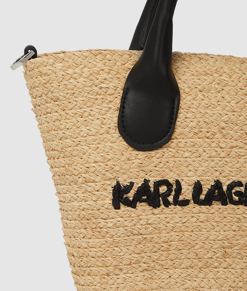 K/Essential small raffia beach bag