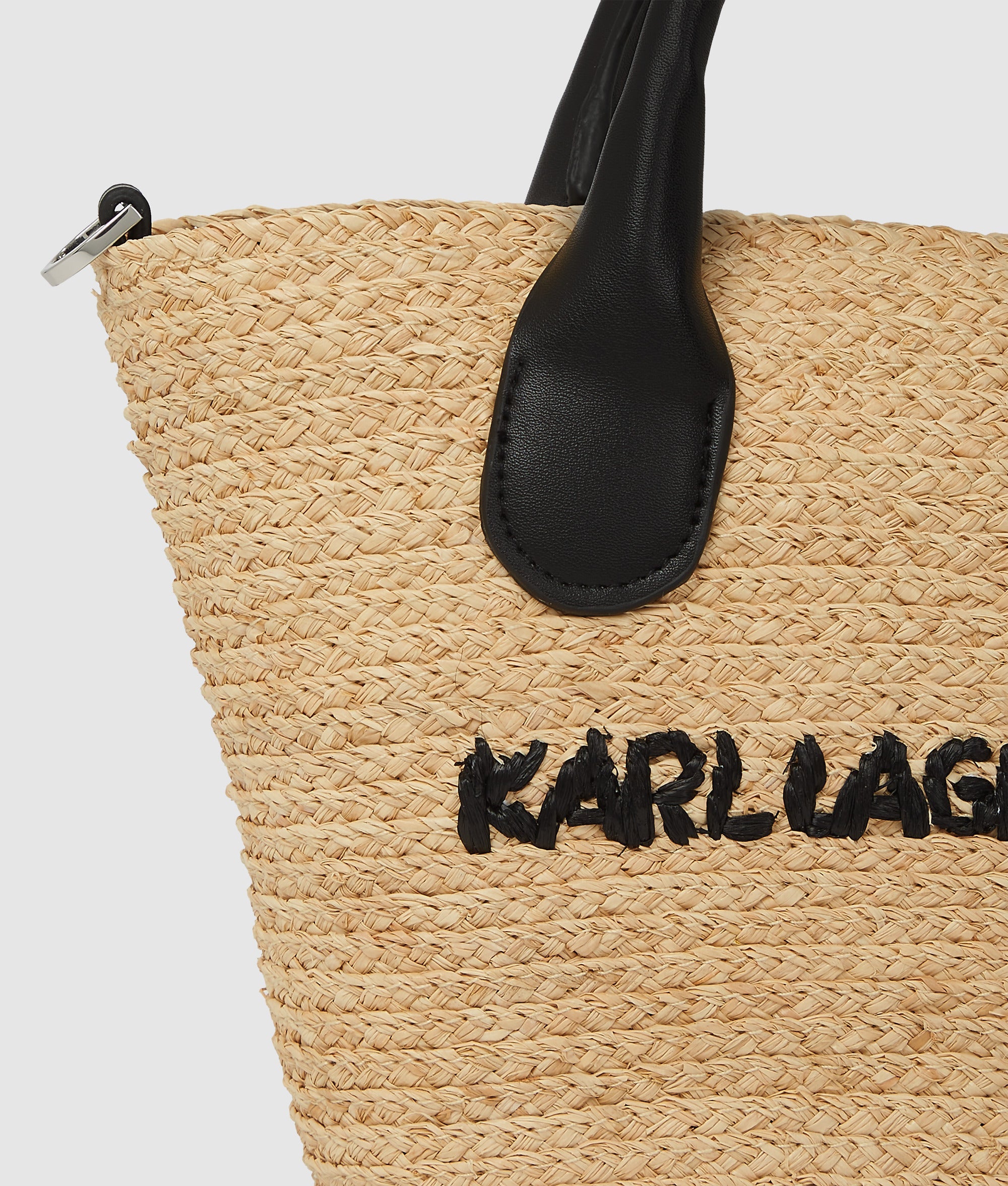 K/Essential small raffia beach bag