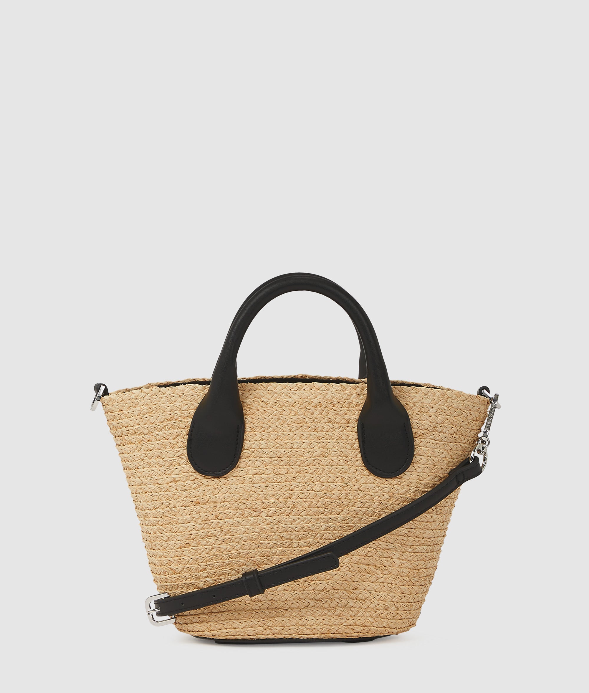 K/Essential small raffia beach bag