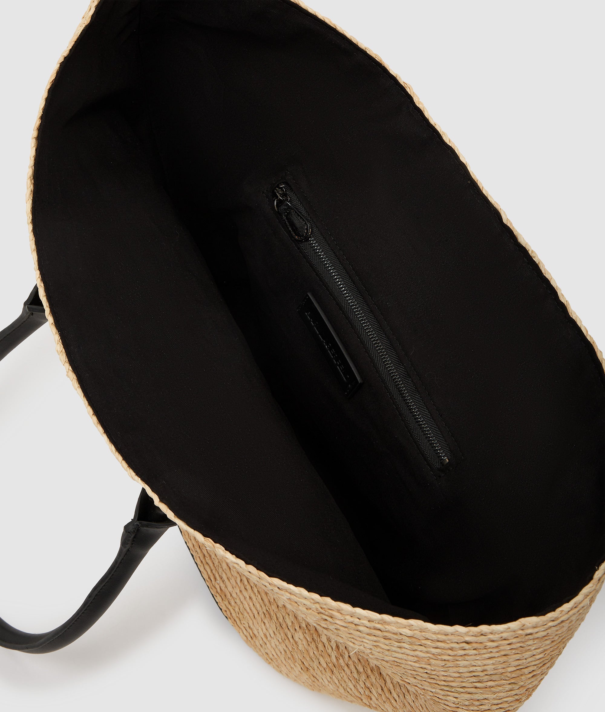 K/Essential small raffia beach bag
