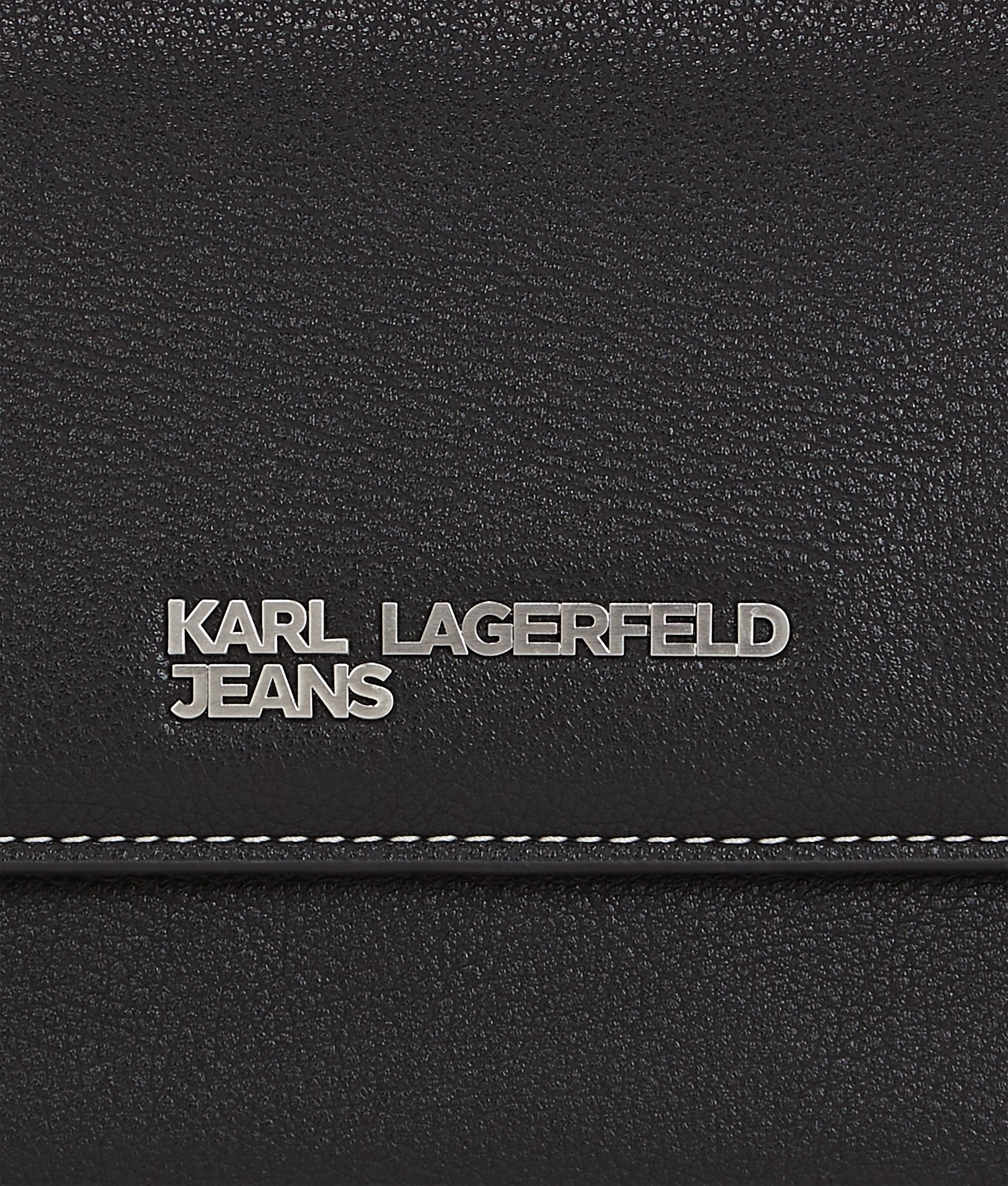 Metal logo top handle bag