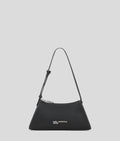 Metal logo small shoulder bag