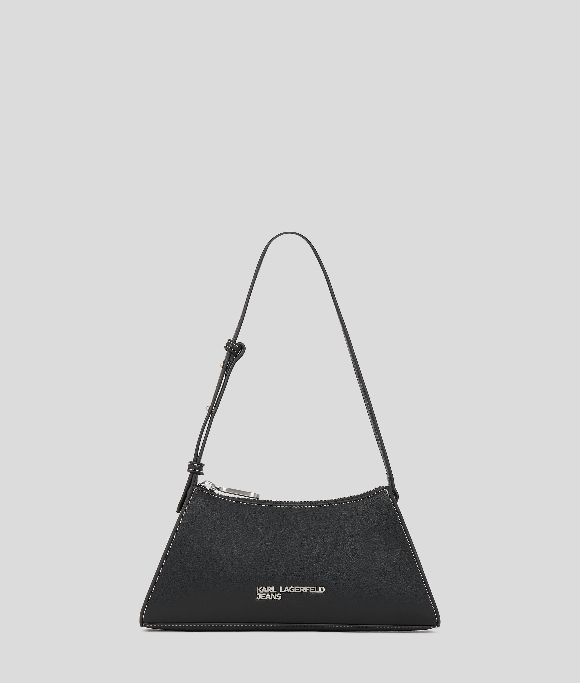 Metal logo small shoulder bag
