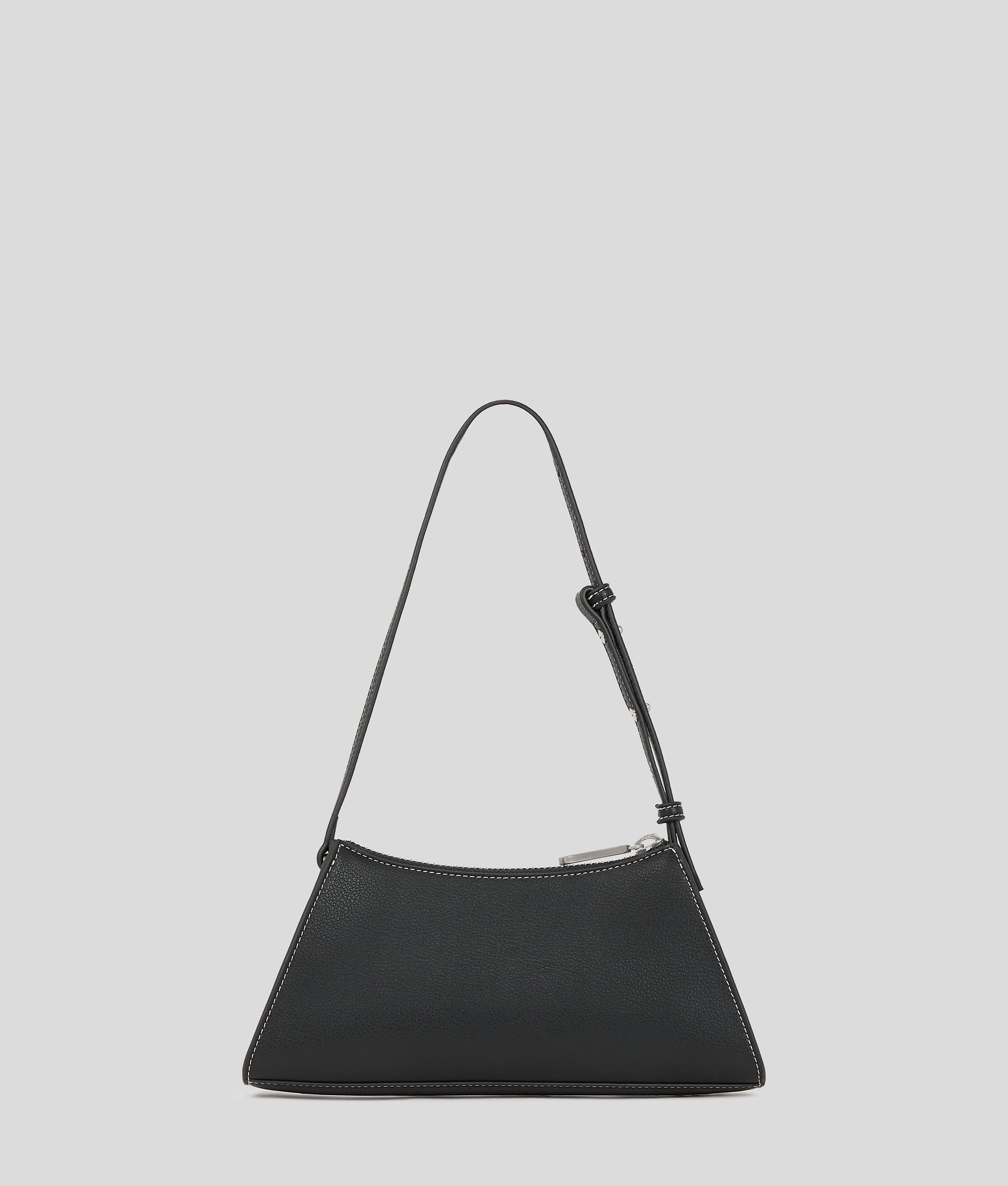 Metal logo small shoulder bag
