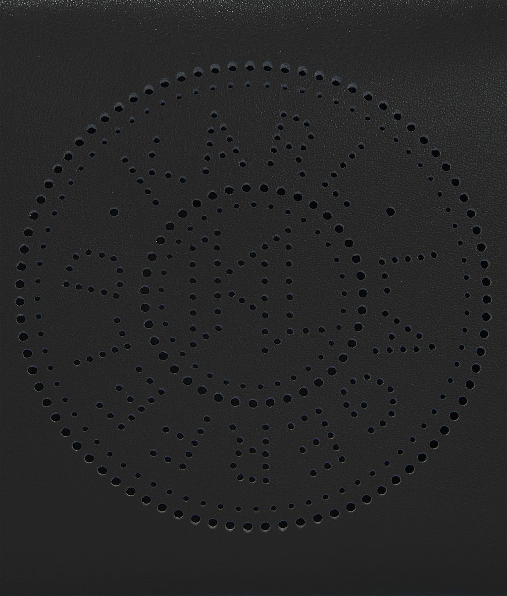 K/Circle perforated crossbody bag