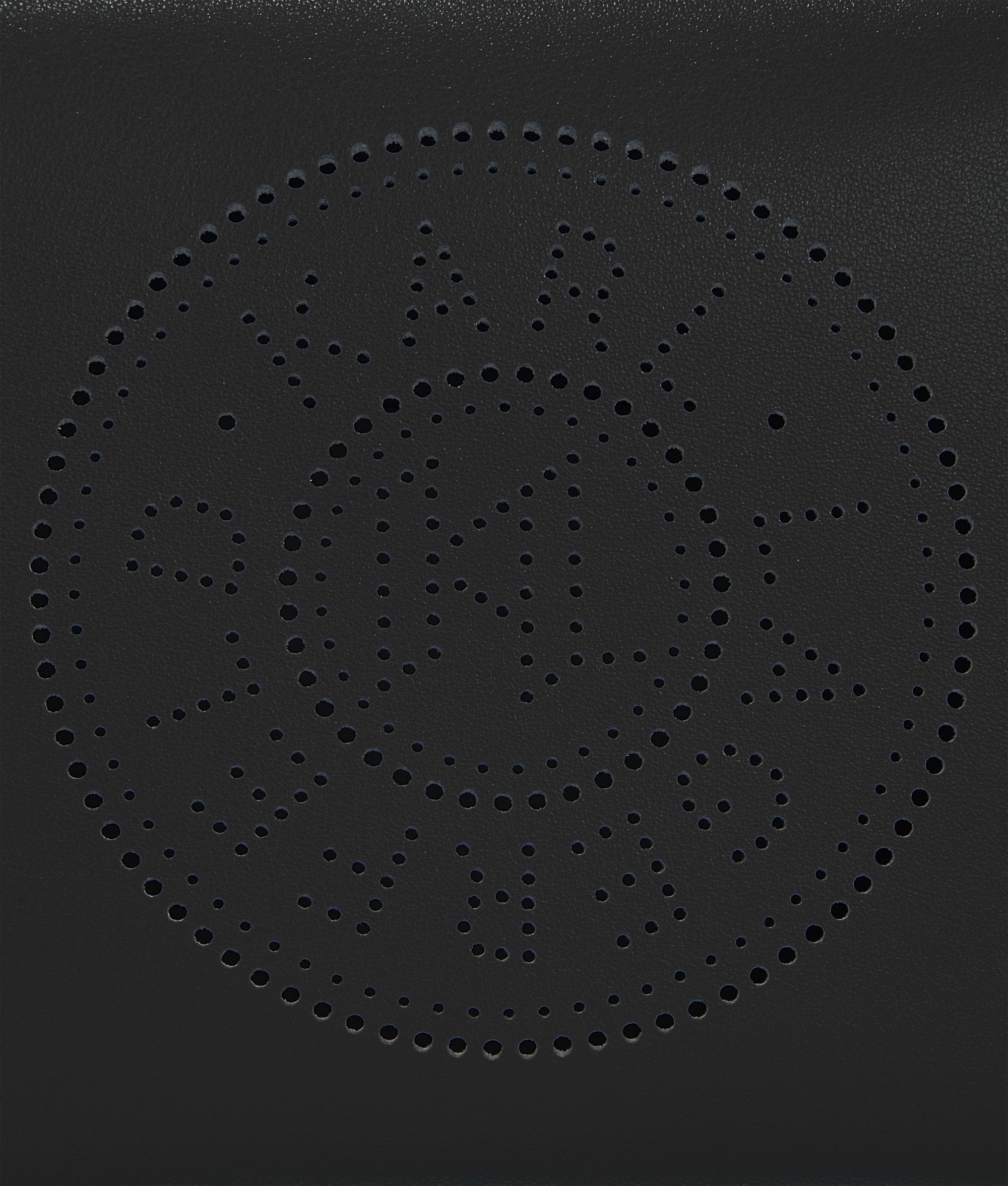 K/Circle perforated crossbody bag
