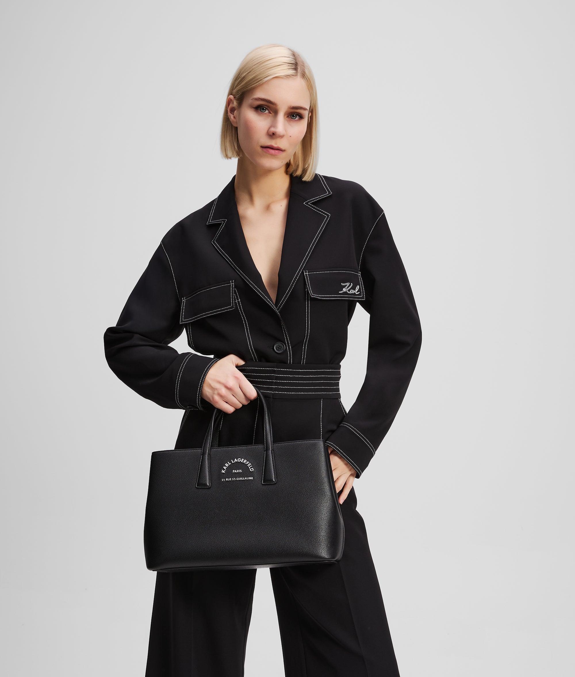 Rue St-Guillaume metal satchel bag