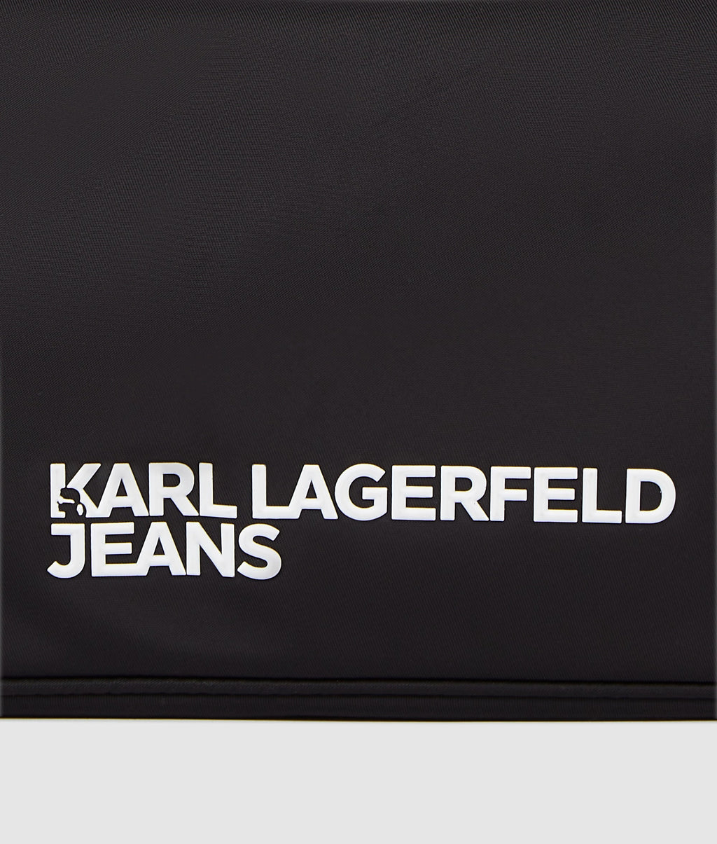 Logo nylon shoulder bag