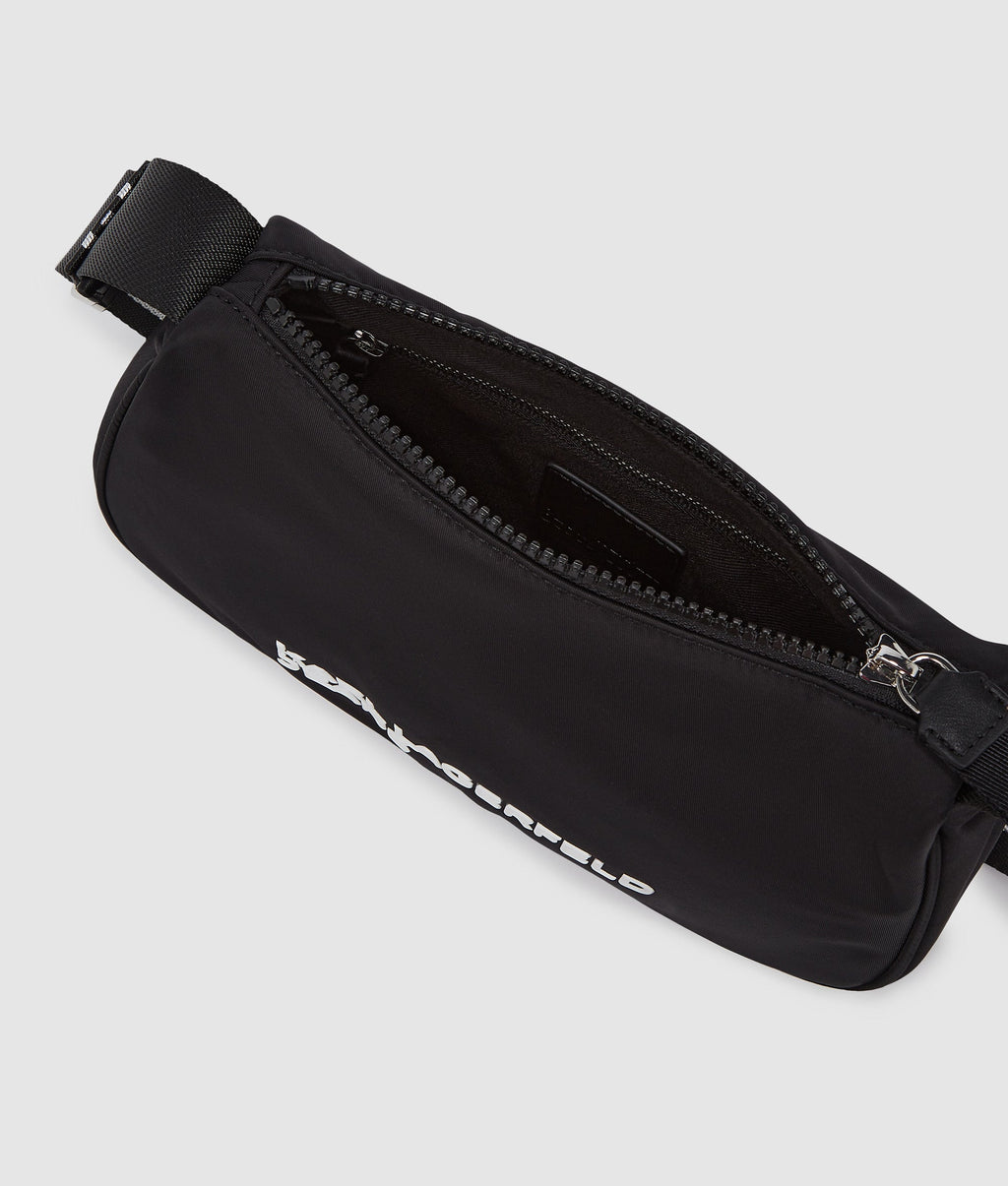 Logo nylon shoulder bag