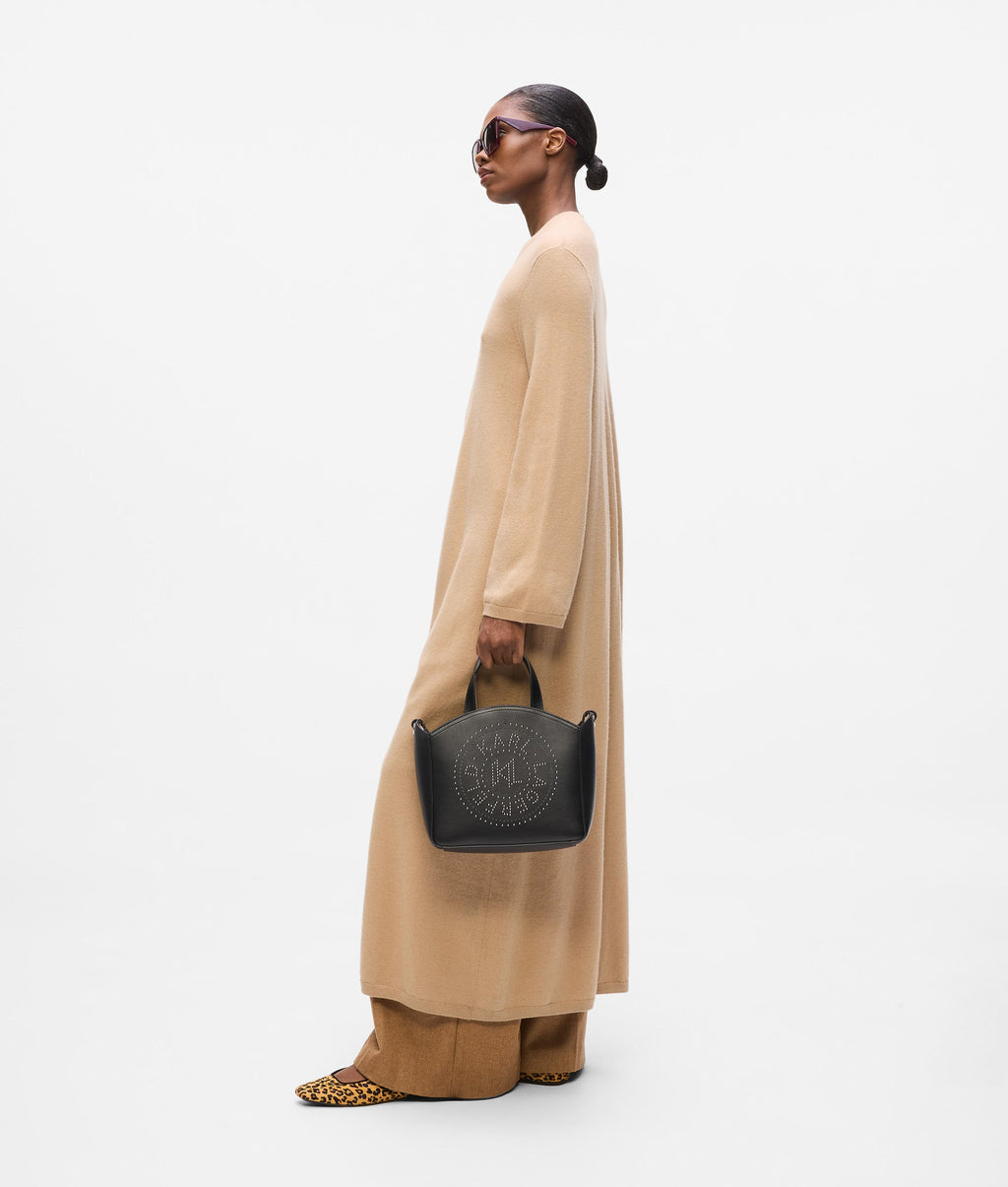 K/Circle small studded tote bag