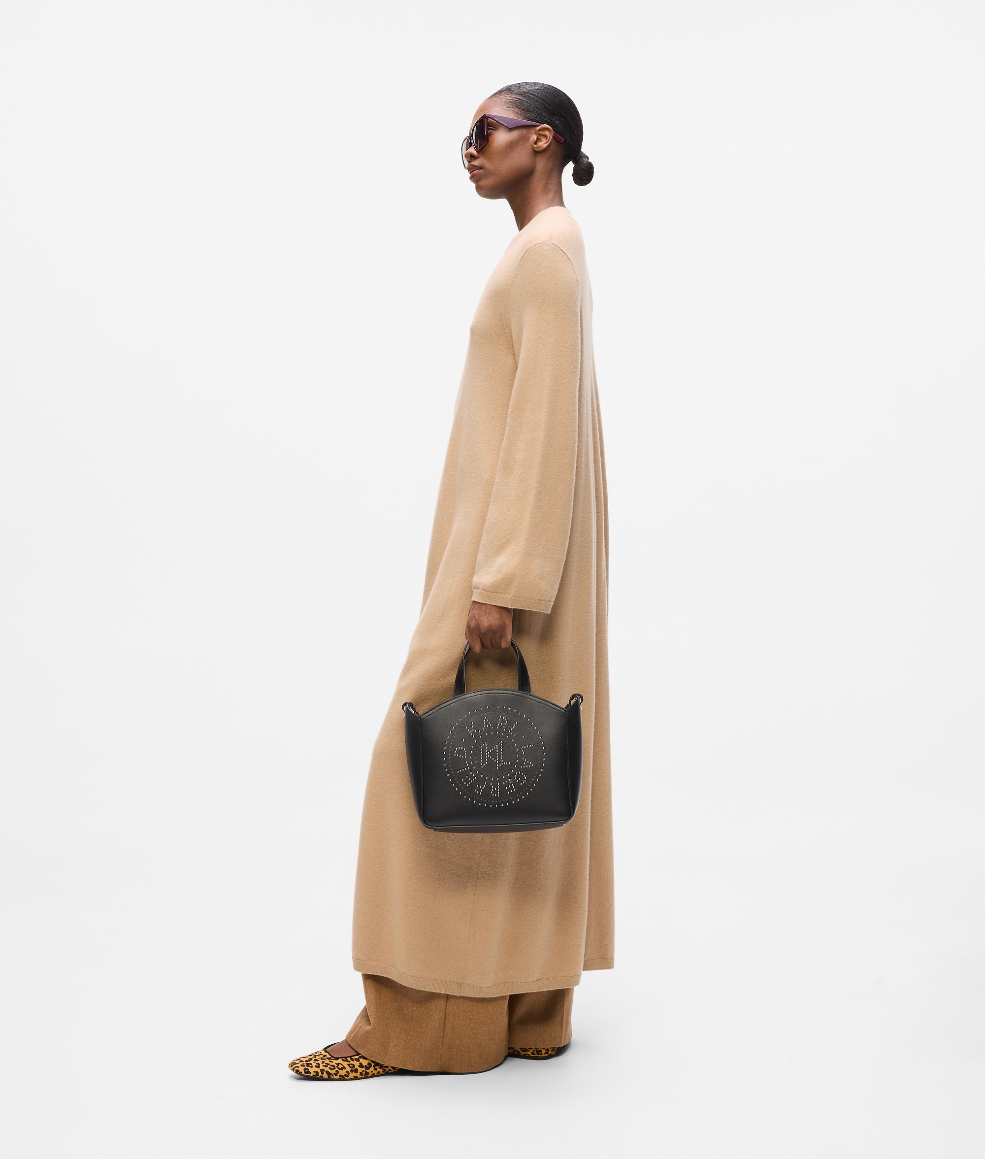 K/Circle small studded tote bag