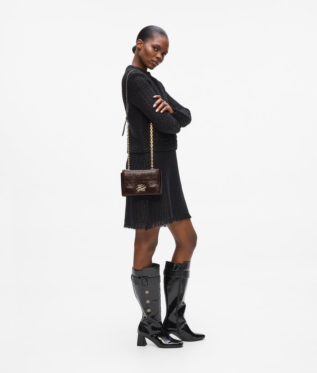 K/Autograph glossy crossbody bag