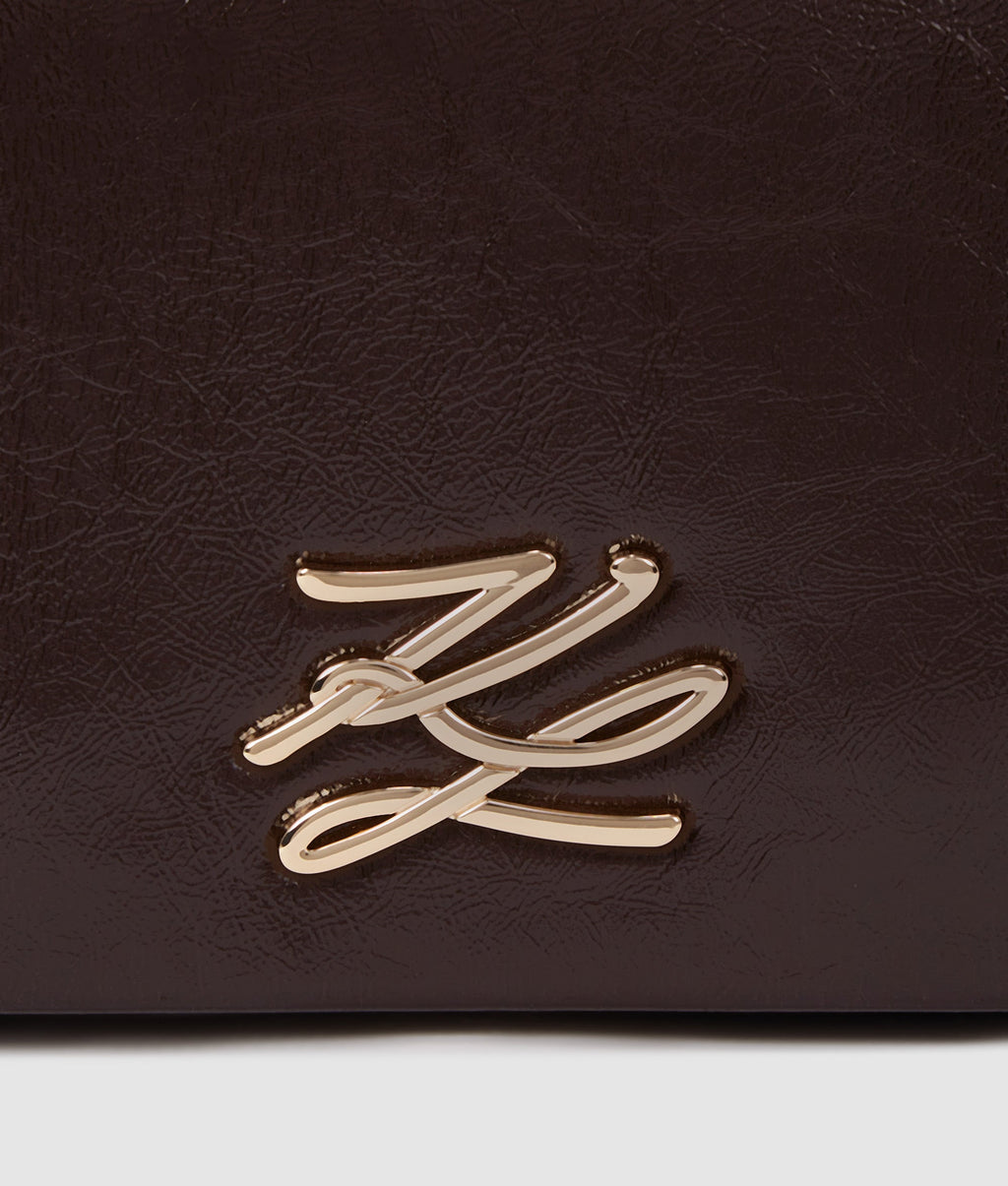 K/Autograph glossy crossbody bag