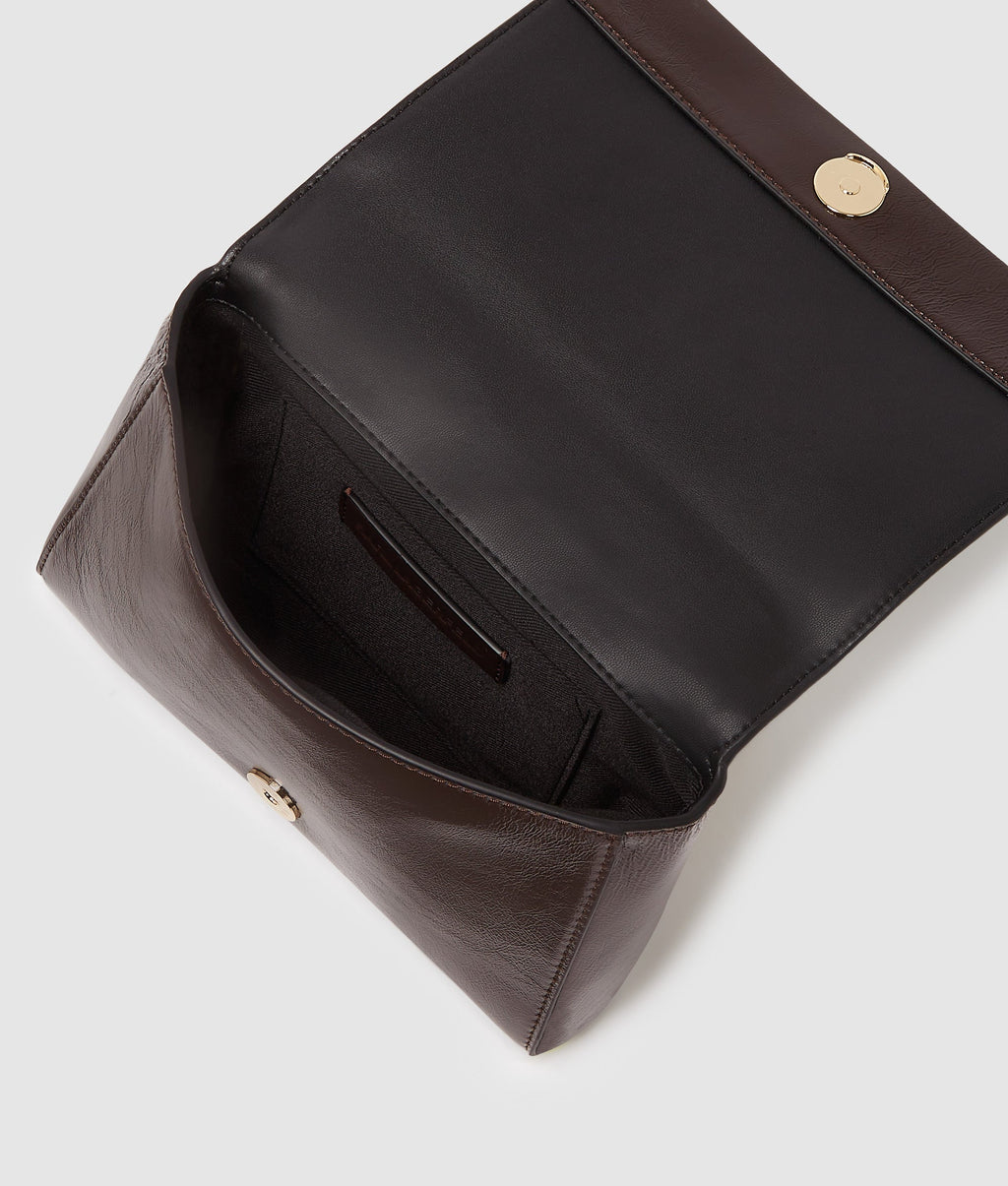 K/Autograph glossy crossbody bag