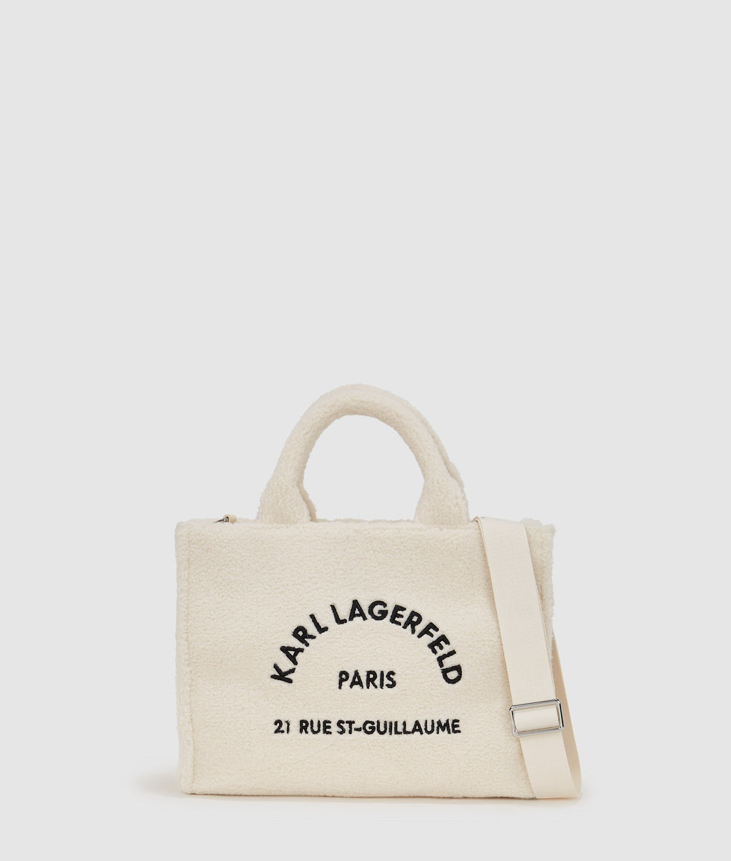 Rue St-Guillaume faux-shearling tote bag