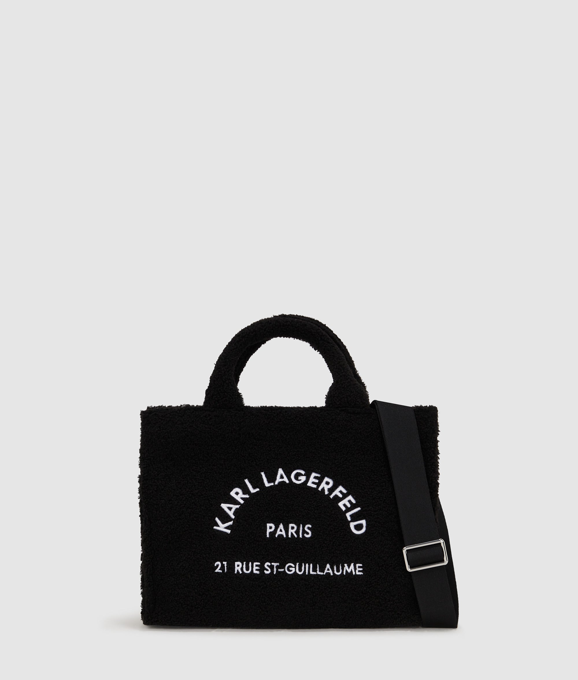 Rue St-Guillaume faux-shearling tote bag