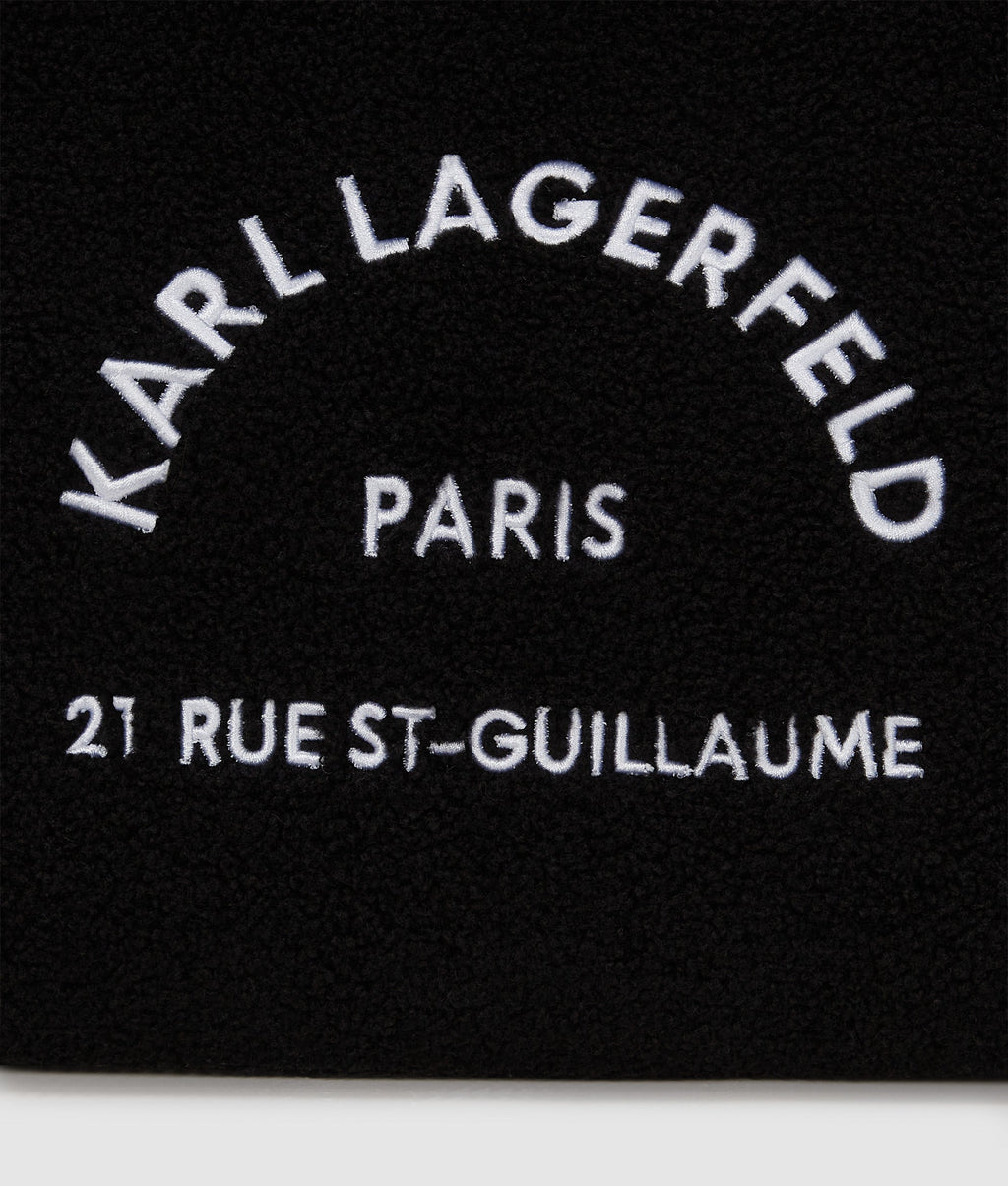 Rue St-Guillaume faux-shearling tote bag