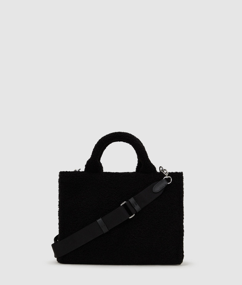 Rue St-Guillaume faux-shearling tote bag