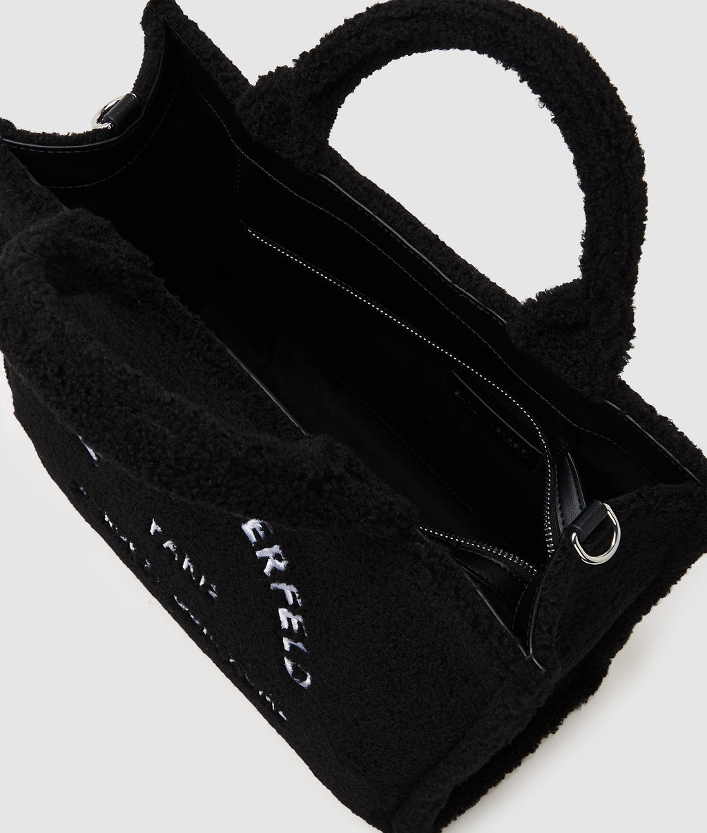 Rue St-Guillaume faux-shearling tote bag