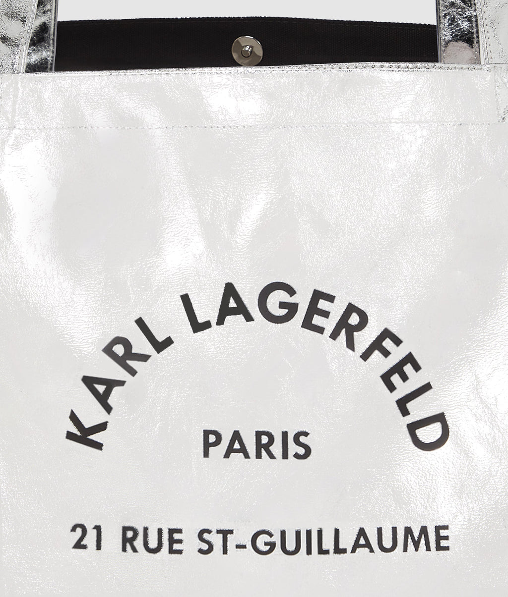 Rue St-Guillaume metallic shopper