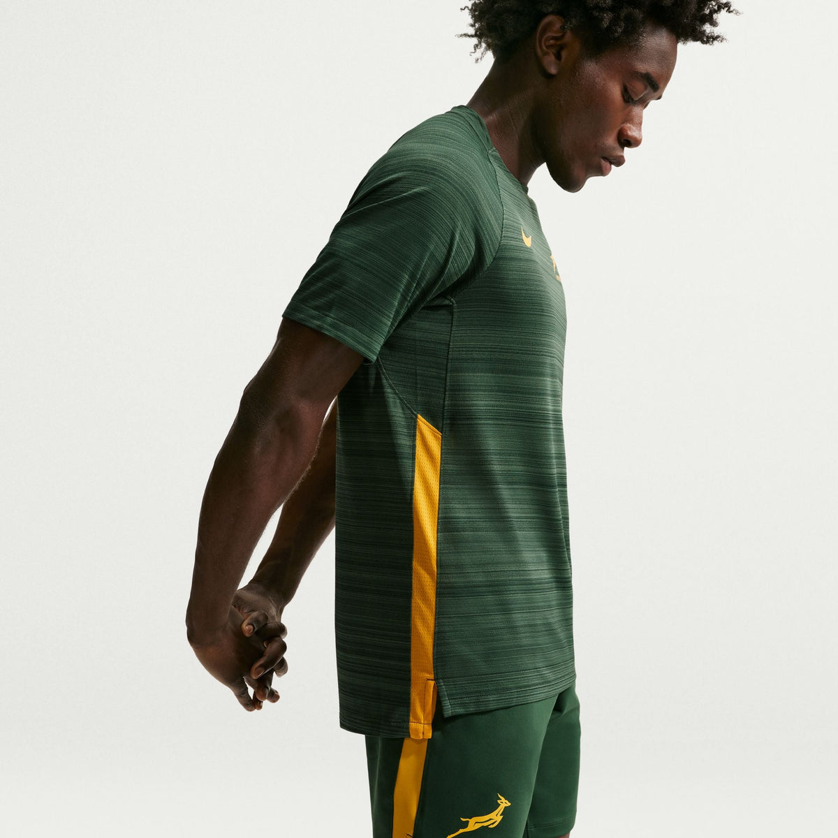 Springboks Nike Mens Training Short Sleeve Top Gorge Green