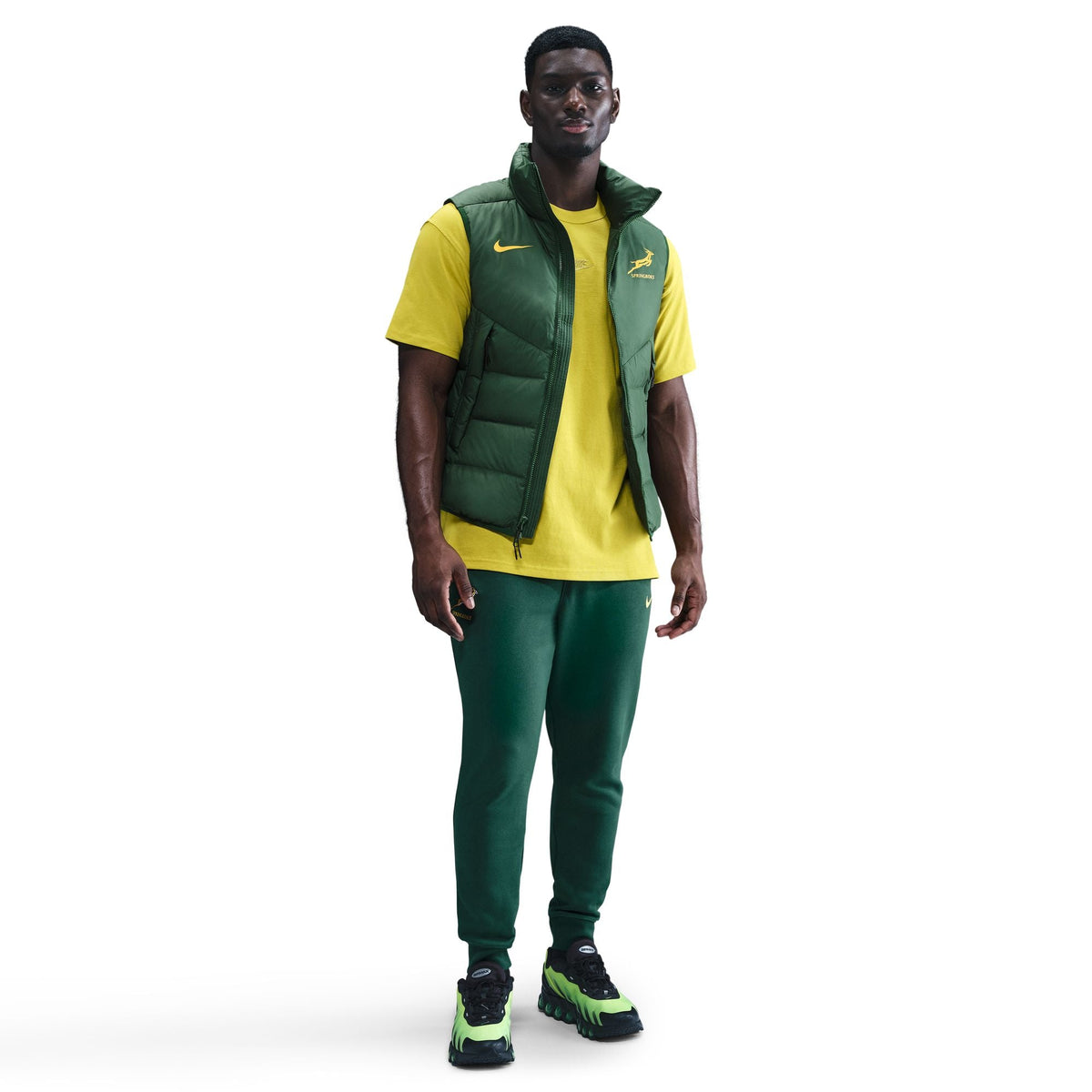 Springboks Nike Mens Sideline Fill Vest Gorge Green
