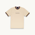 TSHEPO FLAG RIBBED IVORY T-SHIRT