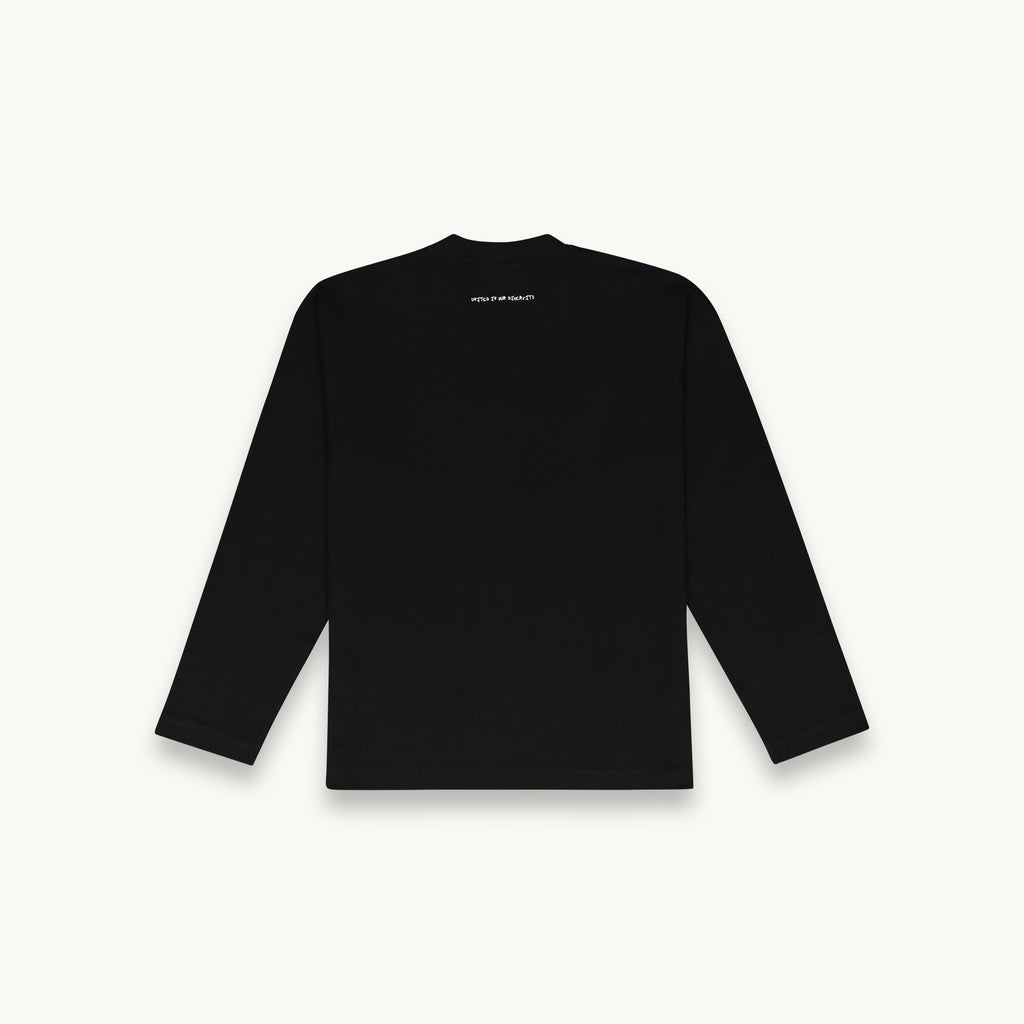 WE, THE PEOPLE LONG SLEEVE T-SHIRT - BLACK