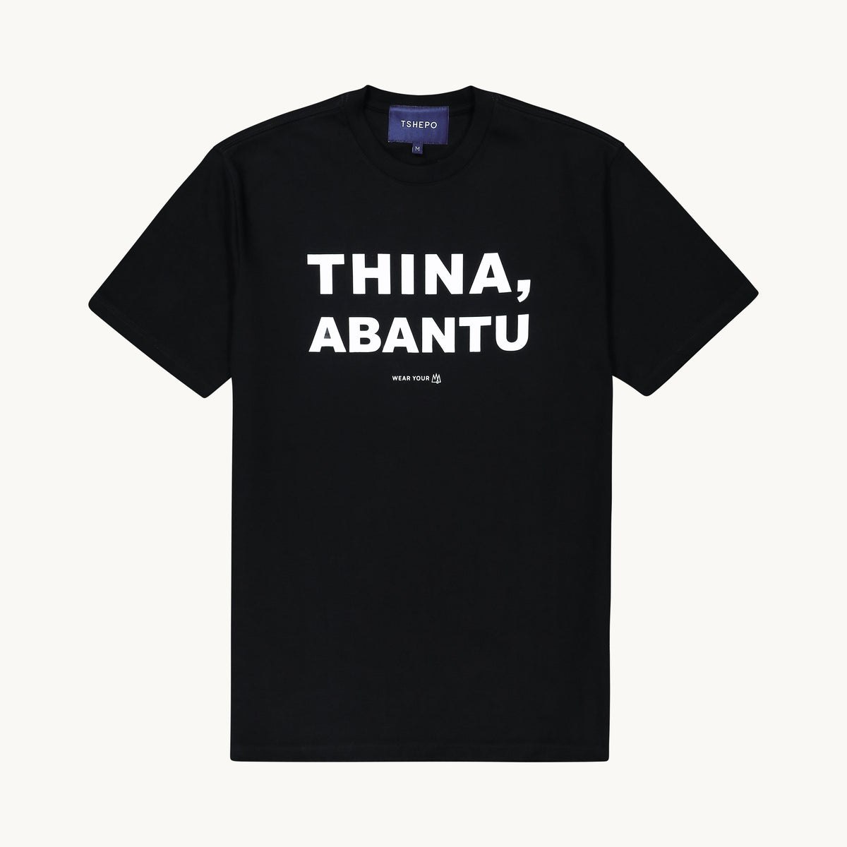 THINA,  ABANTU T-SHIRT, BLACK