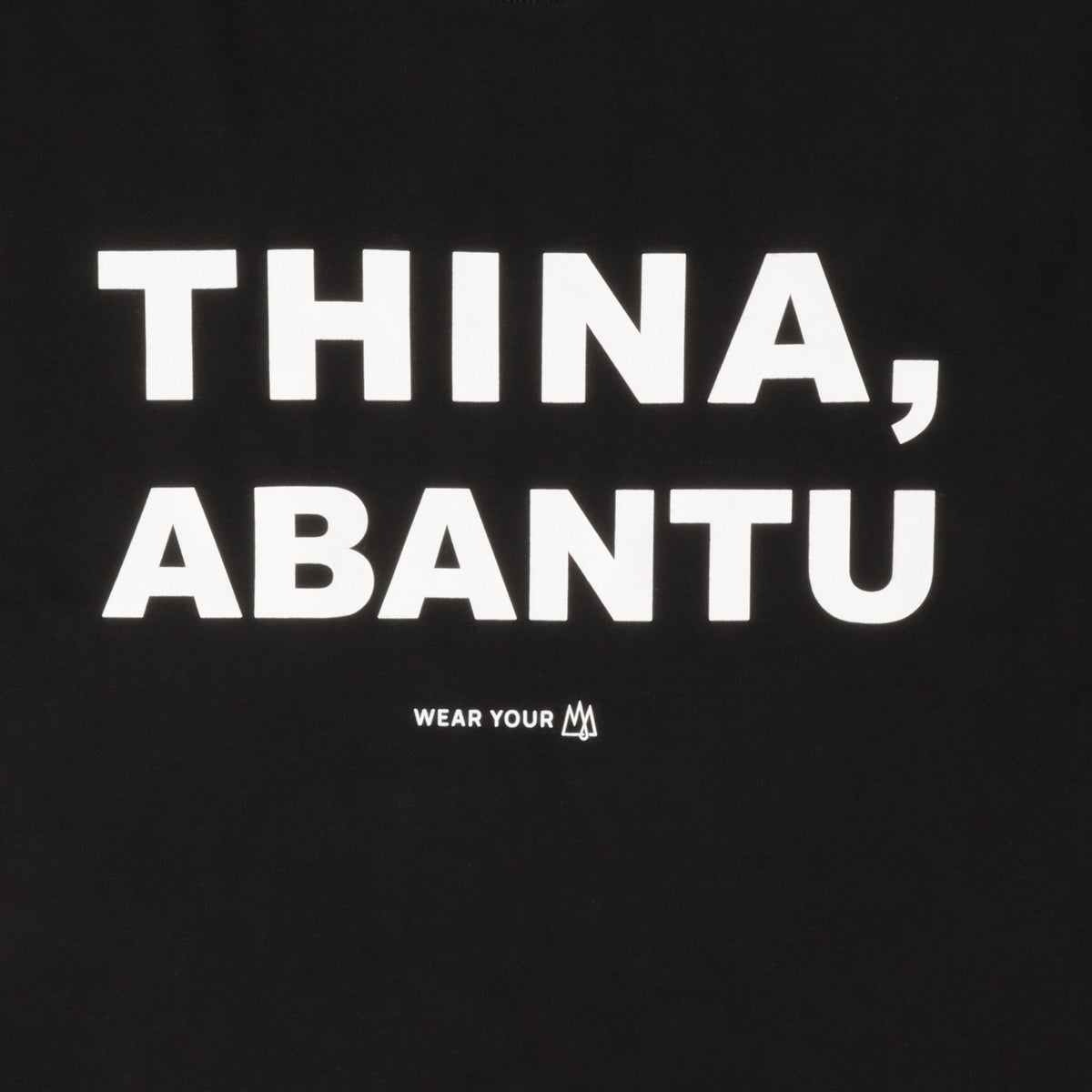 THINA,  ABANTU T-SHIRT, BLACK