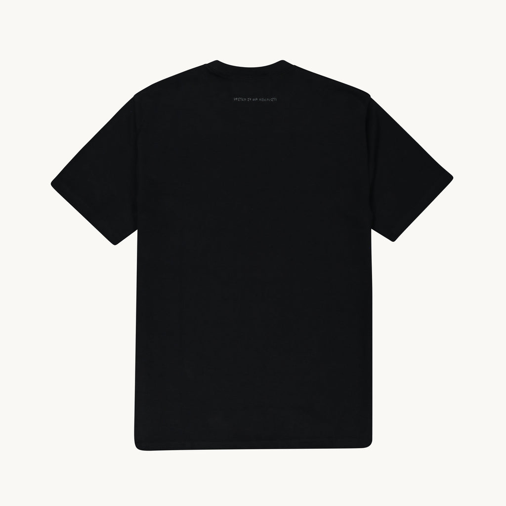 THINA ABANTU DOUBLE BLACK T-SHIRT