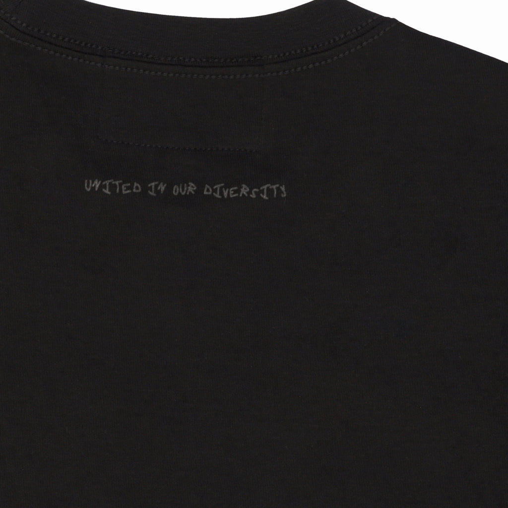 THINA ABANTU DOUBLE BLACK T-SHIRT