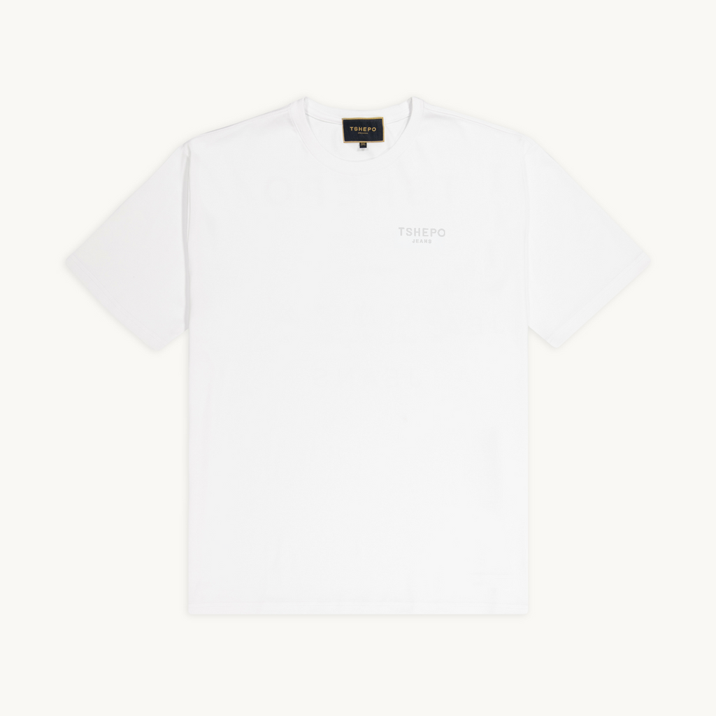 SELF CARE DOUBLE WHITE T-SHIRT