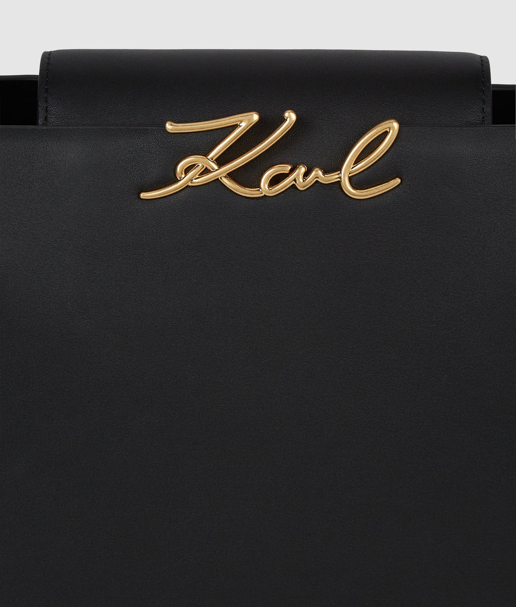 K/Signature medium top handle bag