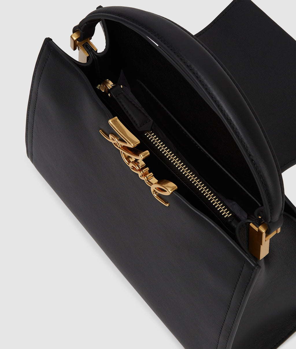 K/Signature medium top handle bag