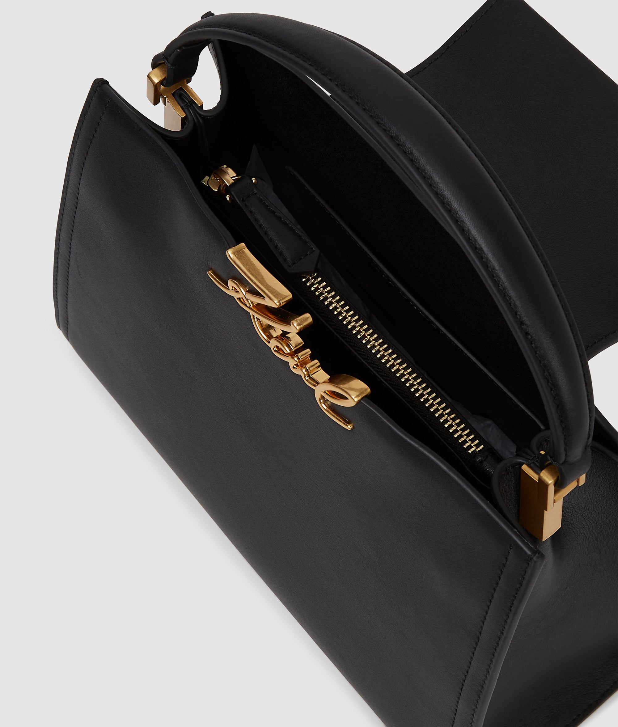 K/Signature medium top handle bag