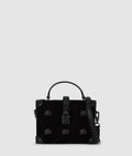 K/Autograph padlock rhinestone trunk bag
