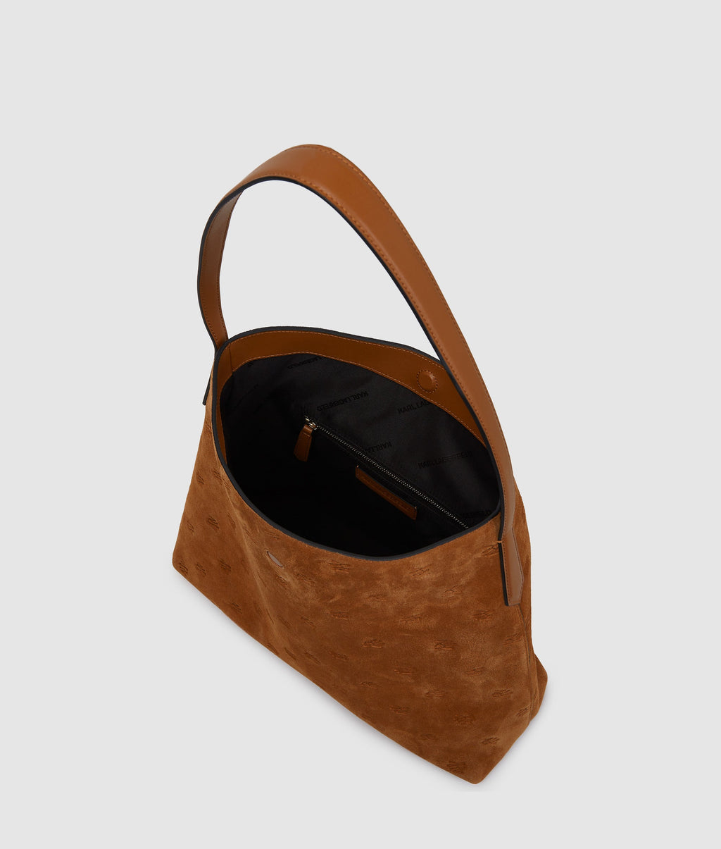 K/Autograph padlock suede hobo bag