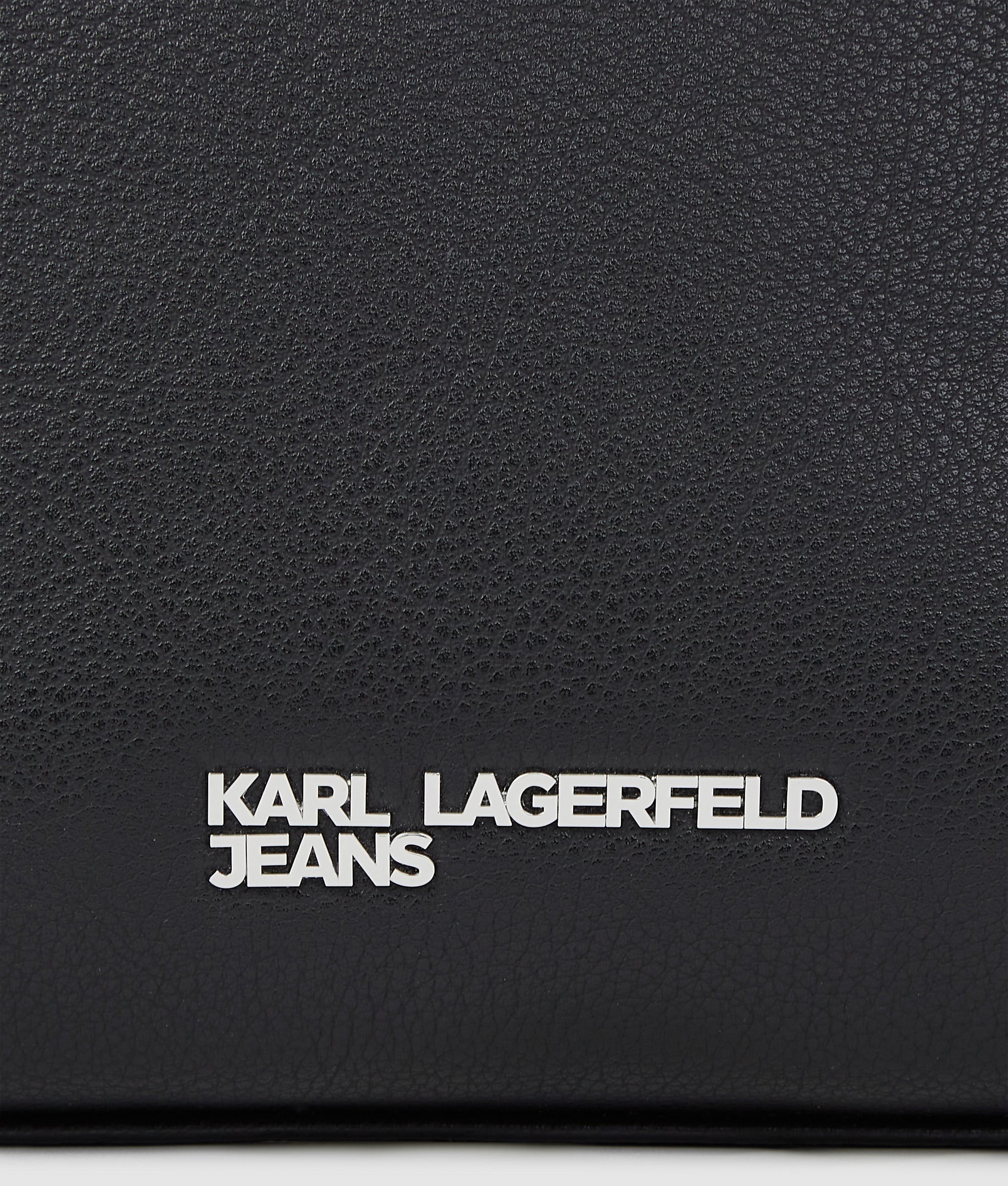 Metal logo mini tote bag